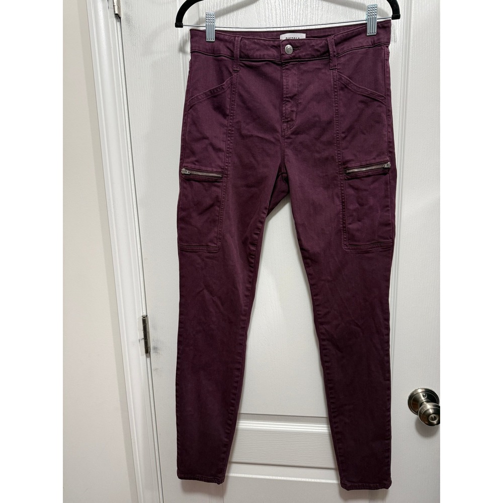 Pistola Hannah Skinny Utility Cargo Pants Women's Size 29 Purple High Rise‎